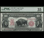 Fr. 118 1901 $10 Bison Legal Tender PMG 35